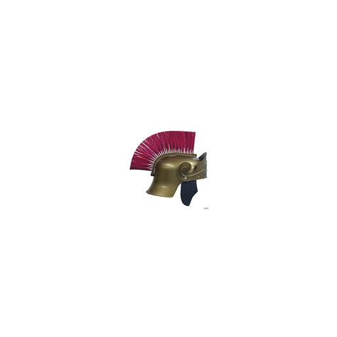 Roman Helmet Gold With Red Brush - SpicyLegs.com