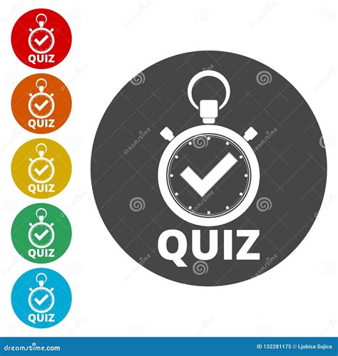 Quiz Icon Stock Vector Illustration Of Logo Education 132281175