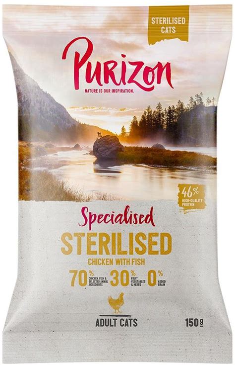 Karma Purizon Adult Sterilised Dla Kota Kurczak I Ryba Bez Zbóż 150g