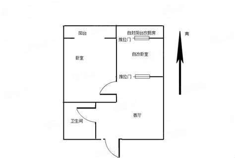 一室改两室户型图一室改两室45平一室改两室图大山谷图库