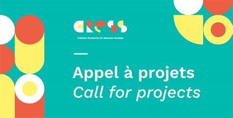 2e appel à projets du programme Cress Création recherche en sciences