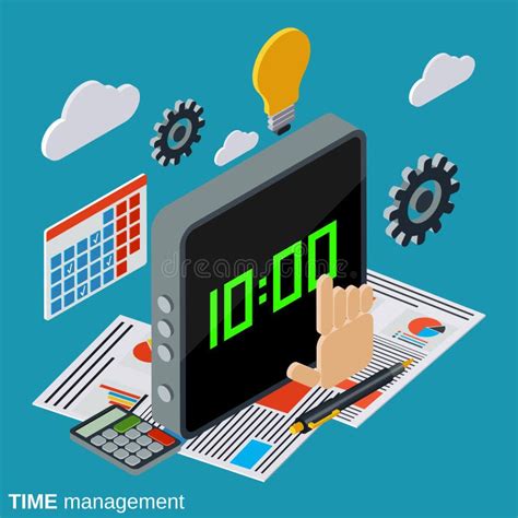 Time Control Management Vector Concept Stock Vector Illustration Of