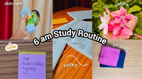 6am Study Routine 📚 Morning Study Vlog 🌻🍃 Study With Me 🌹 Early