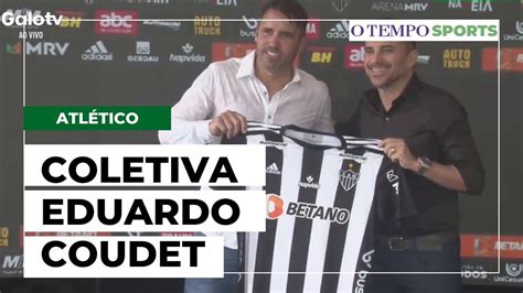 Eduardo Coudet novo técnico do Atlético participa de primeira