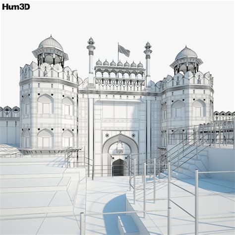 Red Fort 3D model - Architecture on Hum3D