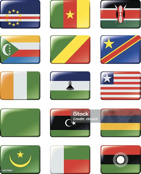 bendera afrika ilustrasi stok  gambar  afrika afrika