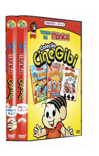 Cine Gibi Turma Da Mônica Coleção Compl 9 Dvds Frete Grátis