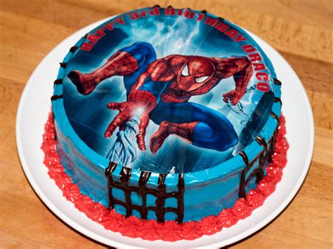 Red Velvet Spiderman Birthday Cake Brianas Kitchen