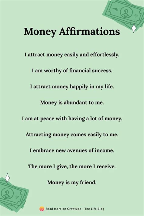 Money Affirmations for Attracting Abundance