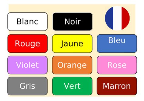 Colours French Les Couleurs Teaching Resources