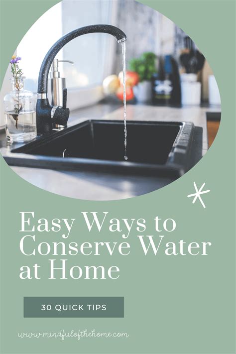 30 Easy Ways To Conserve Water At Home Mindful Of The Home