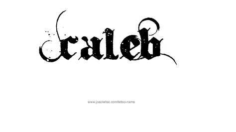 Caleb Name Tattoo Designs