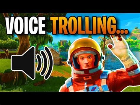 Voice Trolling In Fortnite Battle Royale Youtube