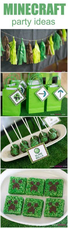 111 mejores imágenes de Minecraft Birthday Party Minecraft fiesta