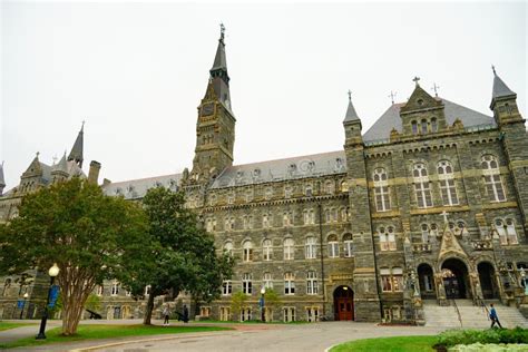 Campus Building On The Georgetown University Editorial Photography