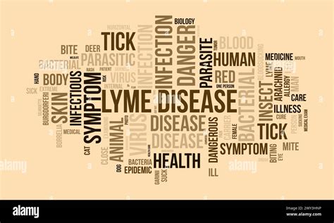 Lyme Disease Word Cloud Template Health And Medical Awareness Concept