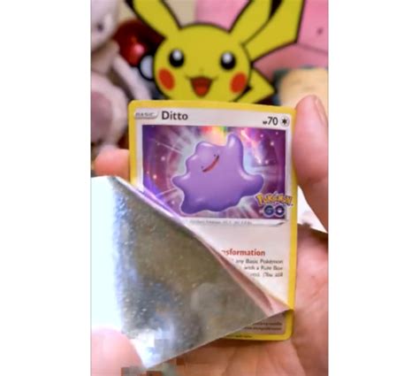 Numel Ditto Reverse Holo Peel Card 013078 Sword And Shield Pokemon Go