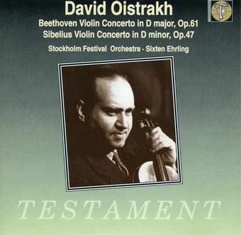 Imported Classic Cd Sixten Ehrling Conductor David Oistrakh Violin Etc Ludwig Van