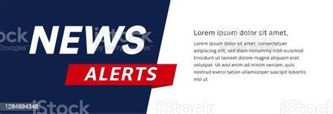 Berita Memperingatkan Spanduk Breaking News Headline Template Elemen