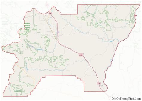 Map of Baker County, Oregon - Thong Thai Real