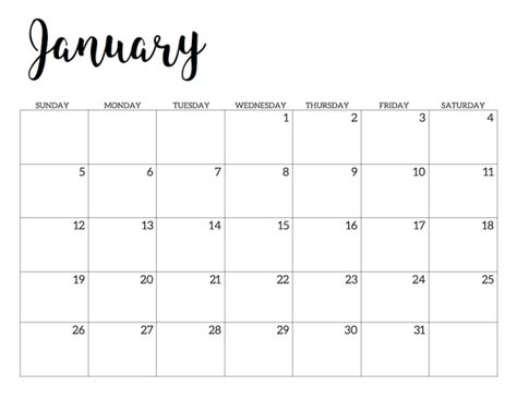 Calendar Printable Free Template Paper Trail Design At A Glance