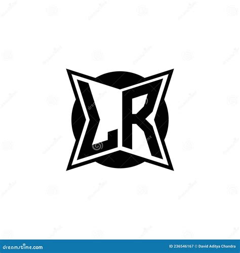 Lr Logo Monogram Geometric Modern Design Stock Vector Illustration Of