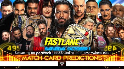 Wwe Fastlane 2023 Early Card V5 Youtube