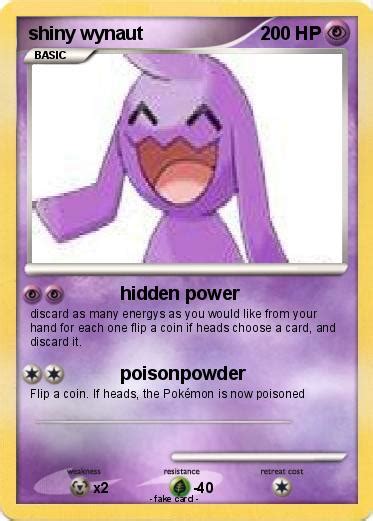 Pokémon shiny wynaut - hidden power - My Pokemon Card