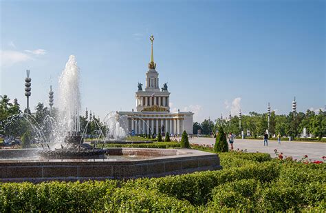 Fondos de Pantalla Rusia Moscú Parque Casa Fuente Fountains at VDNKh