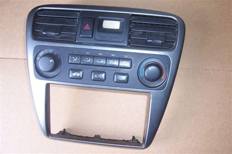 Sell 98 02 HONDA ACCORD AC HEAT CLIMATE CONTROL RADIO BEZEL SILVER