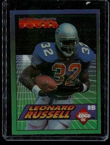 Vintage 1994 COLLECTORS EDGE BOSS Football Card 10 LEONARD RUSSELL