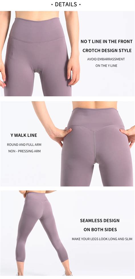 A1558 V Back Women Yoga Leggings Nude Feeling Soft Stretchy Brushed