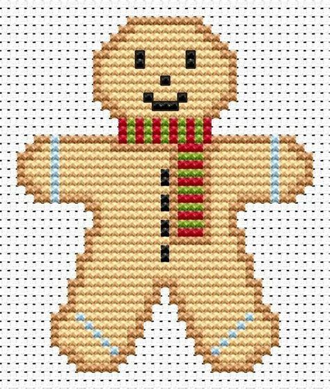 Gingerbread Man Cross Stitch Winter Craft