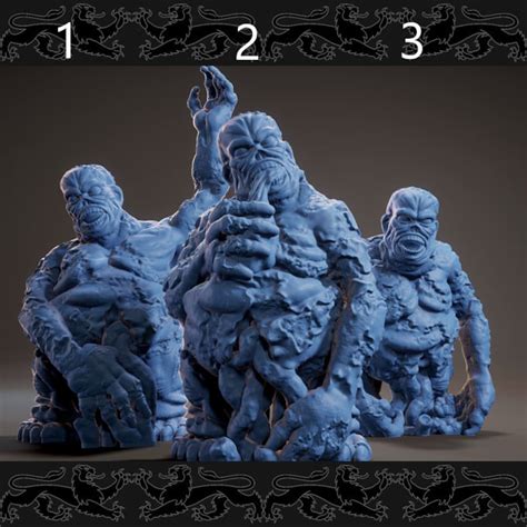 28mm 3 Styles of Manes Dnd Miniatures Dungeons & Dragons Miniatures ...