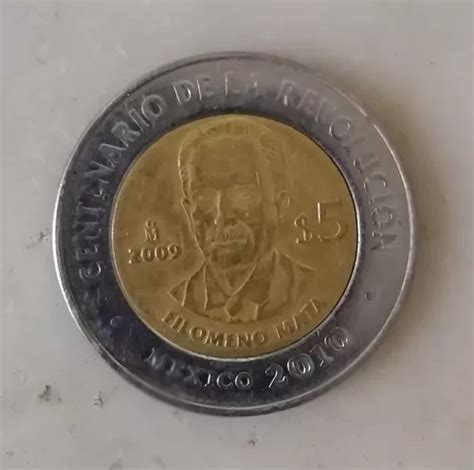 Moneda Aniversario De La Revolución Filomeno Mata 2010 MercadoLibre