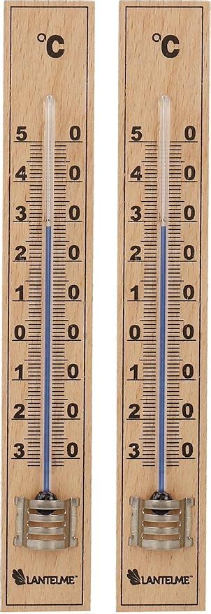 Lantelme St Ck Zimmerthermometer Set Holzthermometer Analog Holz