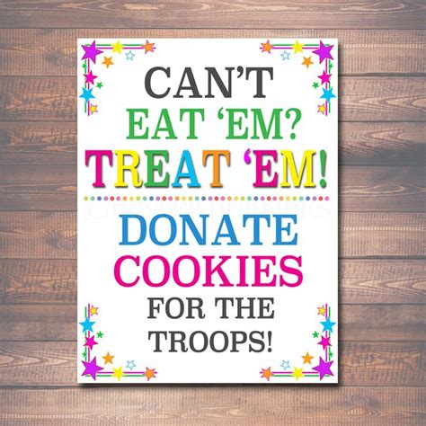 16x20 Cookie Booth Sign If You Cant Eat Em Etsy Girl Scout