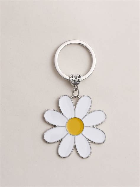 Flower Charm Keychain Keychain Cool Keychains Charm Gift