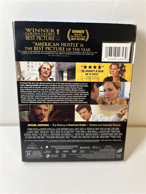 American Hustle Blu Ray Dvd Christian Bale Jennifer Lawrence