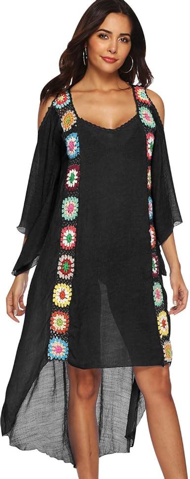 Mieuid Robes Longues De Plagefemme Longue Tunique Taille Chic Caftan