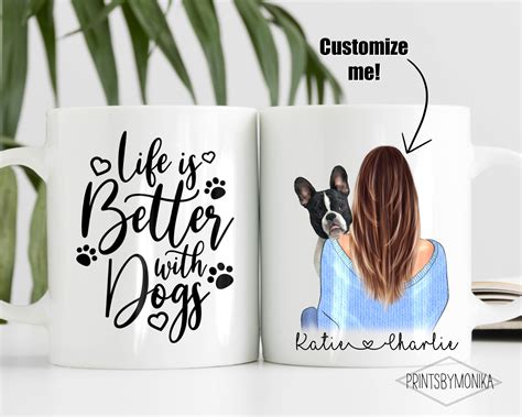 Personalized Dog Coffee Mug | Life is Better With Dogs| Dog Mum Mug