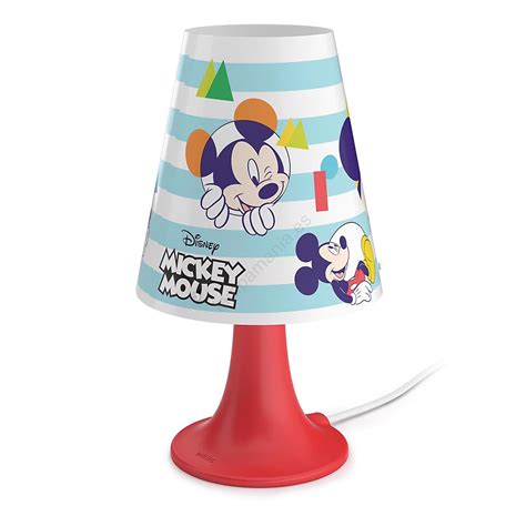 Philips L Mpara De Mesa Infantil Disney Mickey Mouse Led