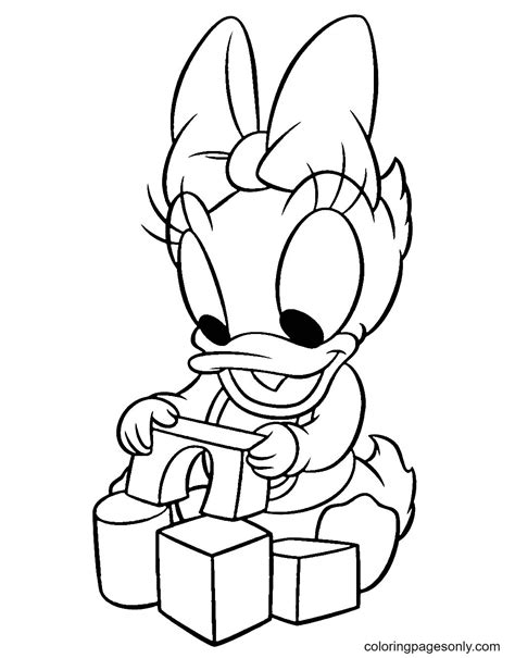 Donald Duck Baby Coloring Pages