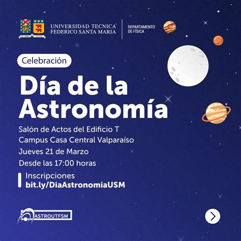 Día de la Astronomía en USM Departamento de Física USM