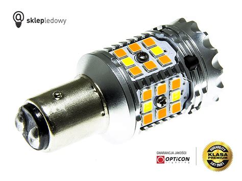 Żarówka Led P21 5W Bay15d 1157 40x SMD 3030 DUAL COLOR 10 30 CW OPTICON