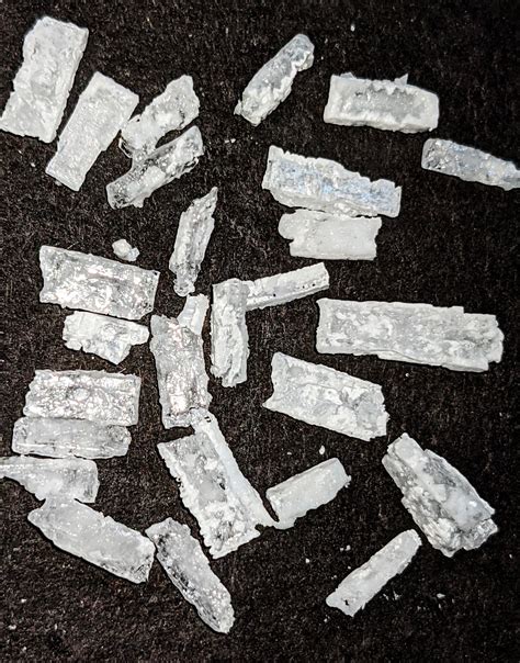 Lead acetate crystals . Also called lead sugar is actually an extremely ...