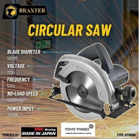 Jual MESIN SIRKEL KAYU CIRCULAR SAW BRAXTER BT1050H Gergaji Listrik 7