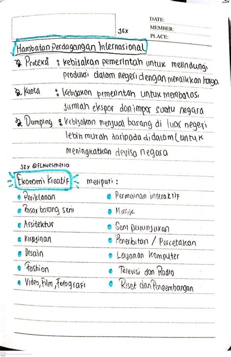 jex   twitter rangkuman materi ips kelas  ekonomi kreatif