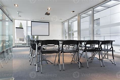 Modern bright conference room interior 896948 Stock Photo at Vecteezy