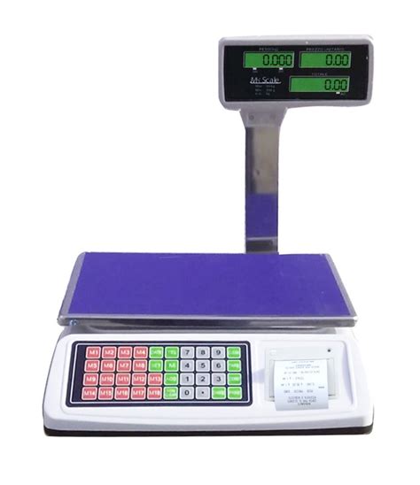 Bilancia Digitale Professionale Con Stampante 50 Kg Divisione 5 G Con